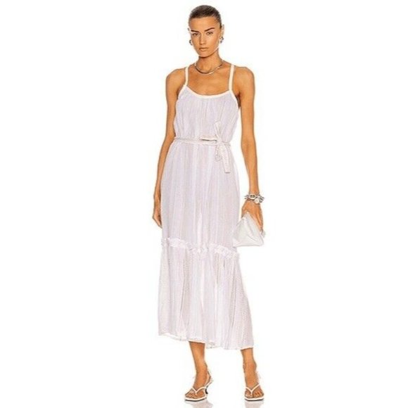 Lemlem Dresses & Skirts - Lemlem Kelali Sun Dress White Maxi Semi Sheer Boho